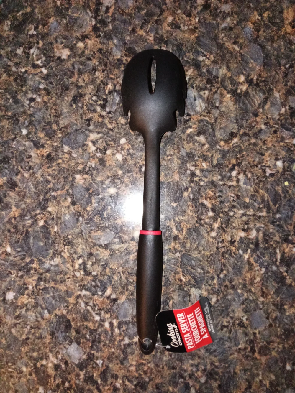 Black & Red Pasta Server - 3 Pack